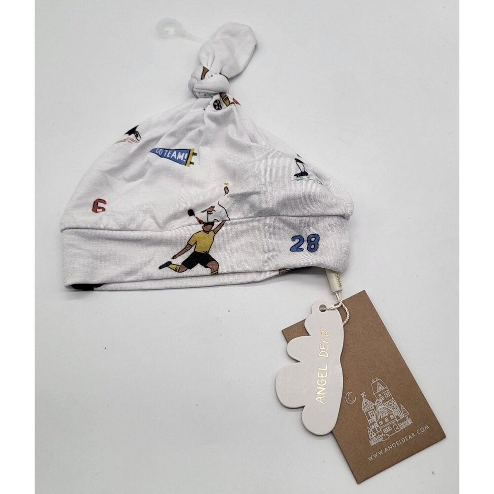 ANGEL DEAR Baby 0-3M Caps x 7 Sports, Blue, Animals, Music, Office Whimsical NWT - Picture 4 of 8